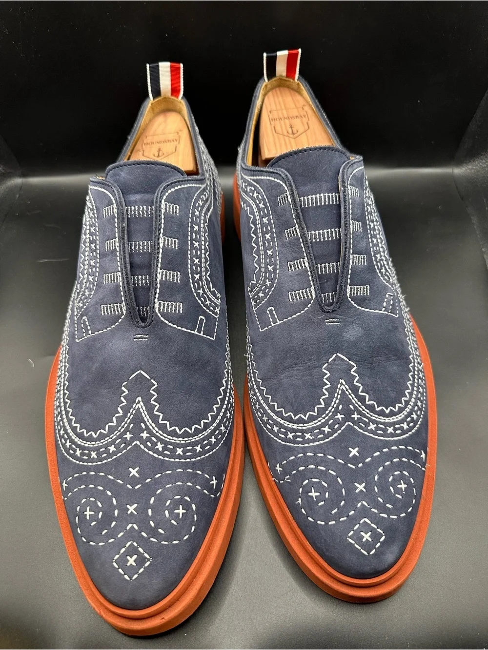 Thom Browne Stitched Laser Cut Oxfords EU45